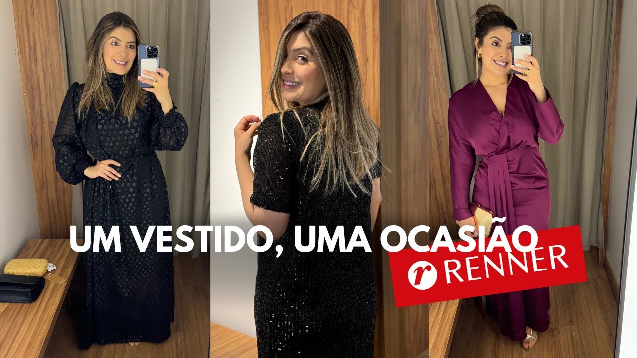 PROVANDO VESTIDOS RENNER COM 25% - CUPOM RITA SARAIVA