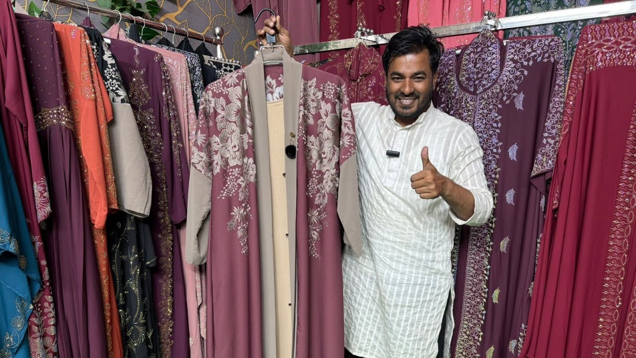 অরজিনাল দুবাই ইমপোর্ট বোরকা রাজকীয় এমব্রয়ডারি🔥dubai import borka abaya 🛍️@stylishabaya 
