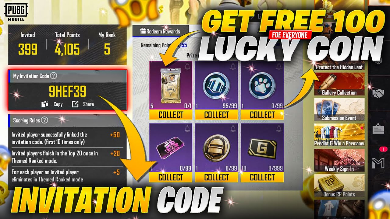 Get Free 100 Lucky & Buddy Coins | New Comrade Rally Event | PUBGM 
