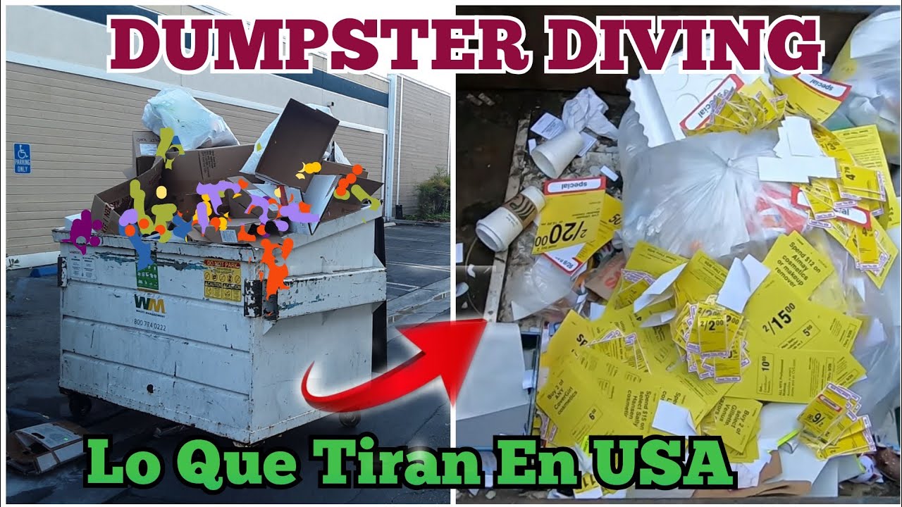 DUMPSTER DIVING /🇺🇸🇲🇽Lo que tiran en USA... 😱 parece que ando de compras en la basura