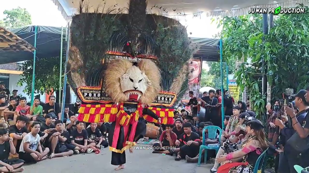MERINDING.!! ATRAKSI DUEL GULUNG BARONGAN KEPALA PUTIH REOG PONPROGO GEMPARKAN DESA WINONG