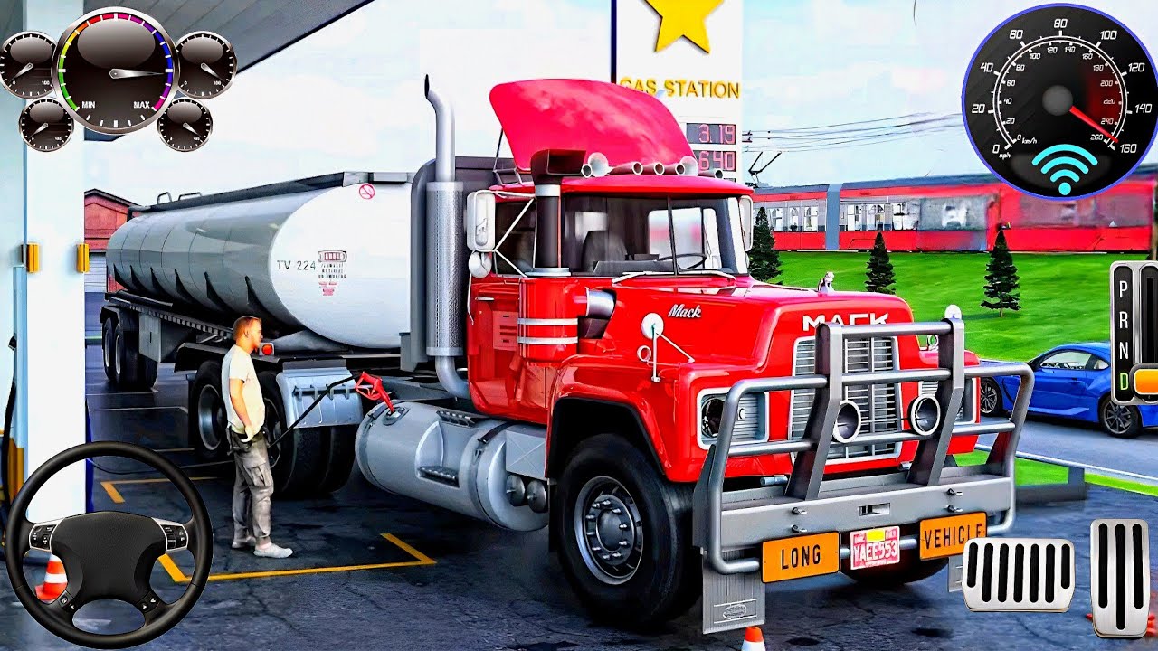 Oil Truck Transport Driver - Indian Cargo Truck Offroad Mud Simulator : Android Gameplay