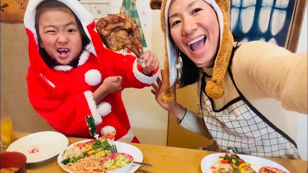 仏のたっくんのクリスマス！スペシャルディナーで乾杯だよ！みんなのクリスマスはどうだったかな？