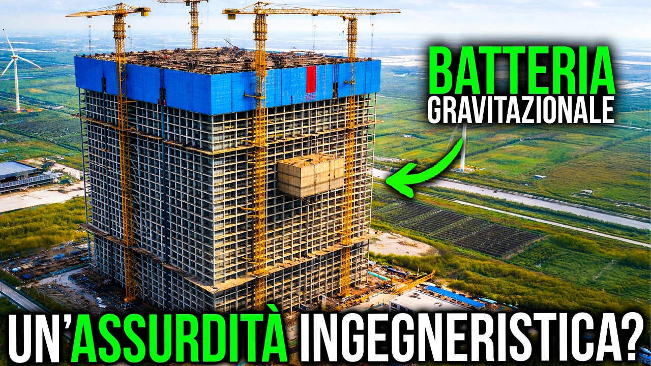 L’ASSURDA IDEA di USARE MEGA BATTERIE GRAVITAZIONALI per ACCUMULARE ENERGIA
