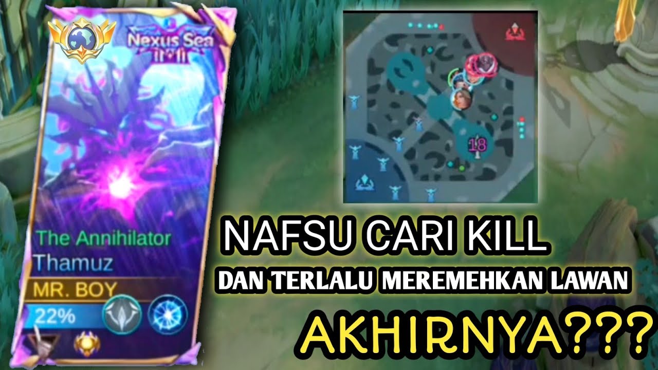 GAMEPLAY AGRESIF THAMUZ!!! TAPI TERCOMEBACK LAWAN 🥵🥵 - MOBILE LEGEND BANG BANG