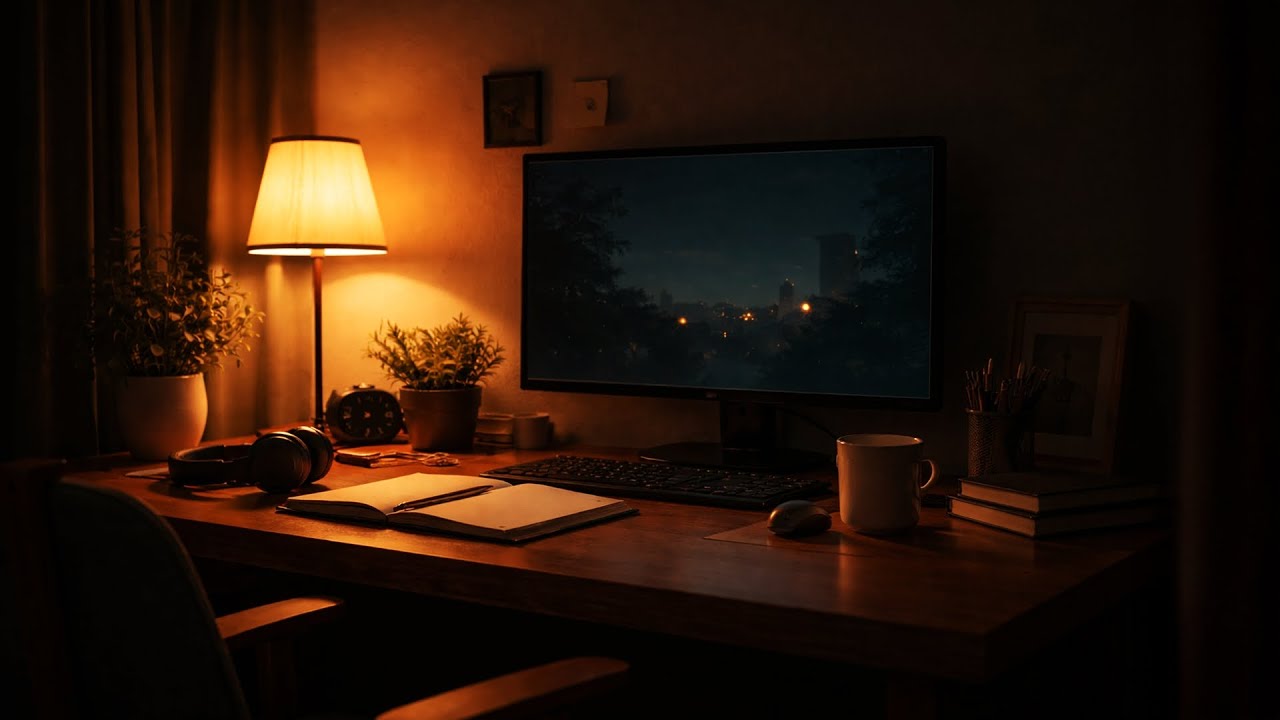 STILL AT DESK — Focus While the City Sleeps