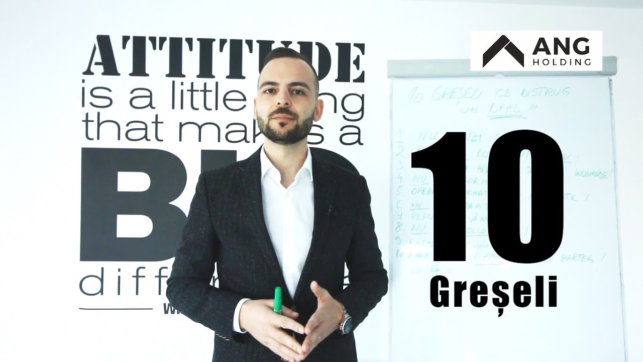 Alexandru Manea - Top 10 Greseli ale Agentilor Imobiliari