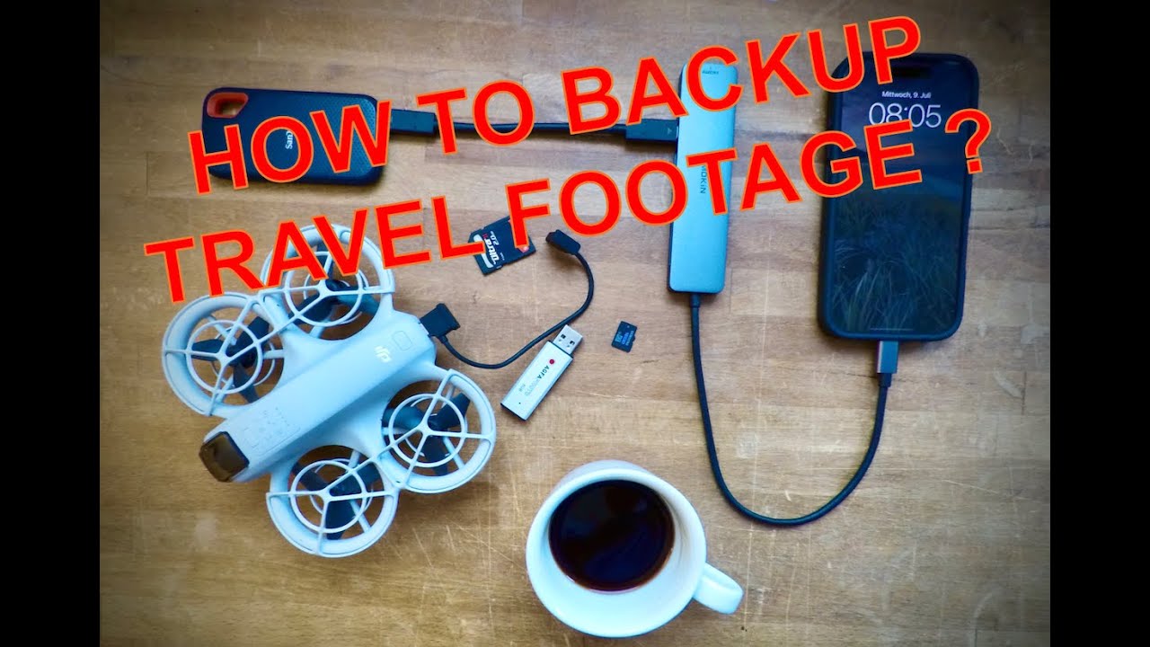 2 MINUTES: HOW TO backup travel videos WITHOUT a laptop!