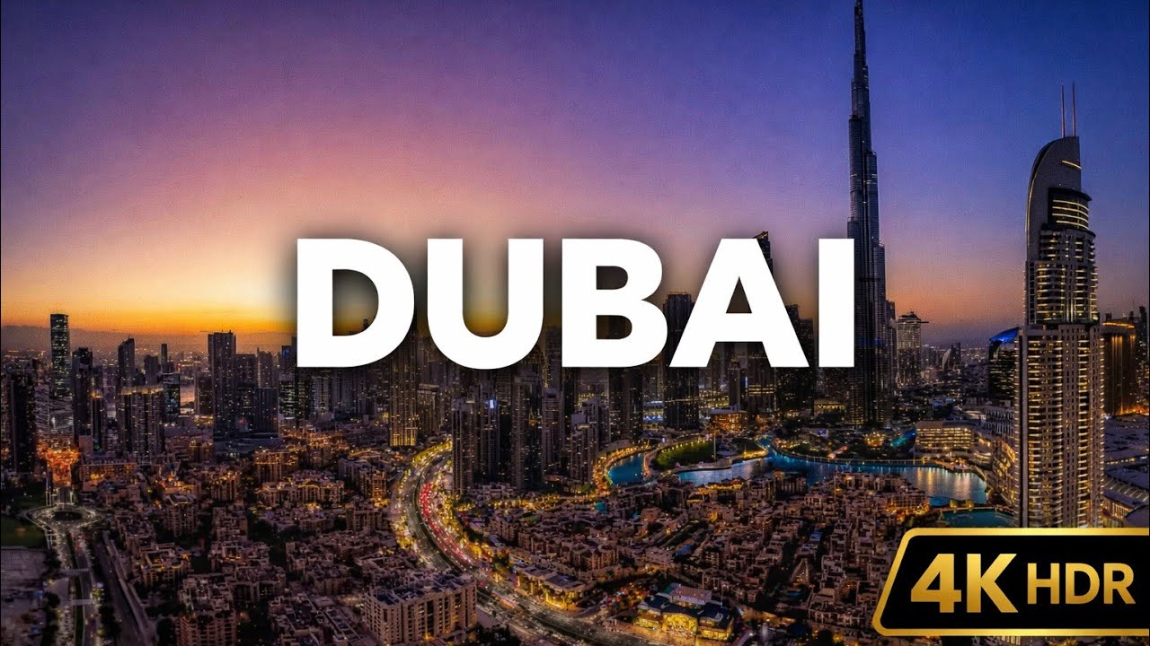 Dubai, United Arabs Emirates drone shots in 4K HDR