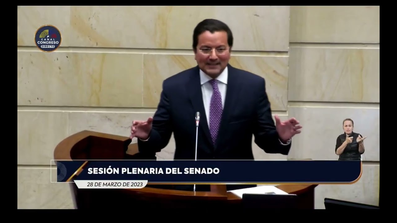 Intervenci&oacute;n Senador David Luna en debate de control pol&iacute;tico al Ministro de Defensa Iv&aacute;n Vel&aacute;squez