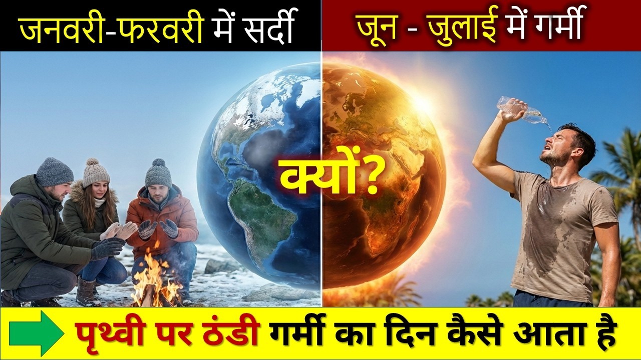 जनवरी–फरवरी में ही सर्दी क्यों होती है? जून–जुलाई में क्यों नहीं? ~Let's Play Science