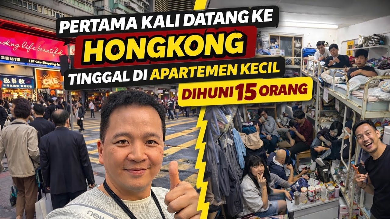 PERTAMA KALI DATANG KE HONGKONG TINGGAL DI APARTEMEN KECIL DI HUNI 15 ORANG., DI NORTH POINT 