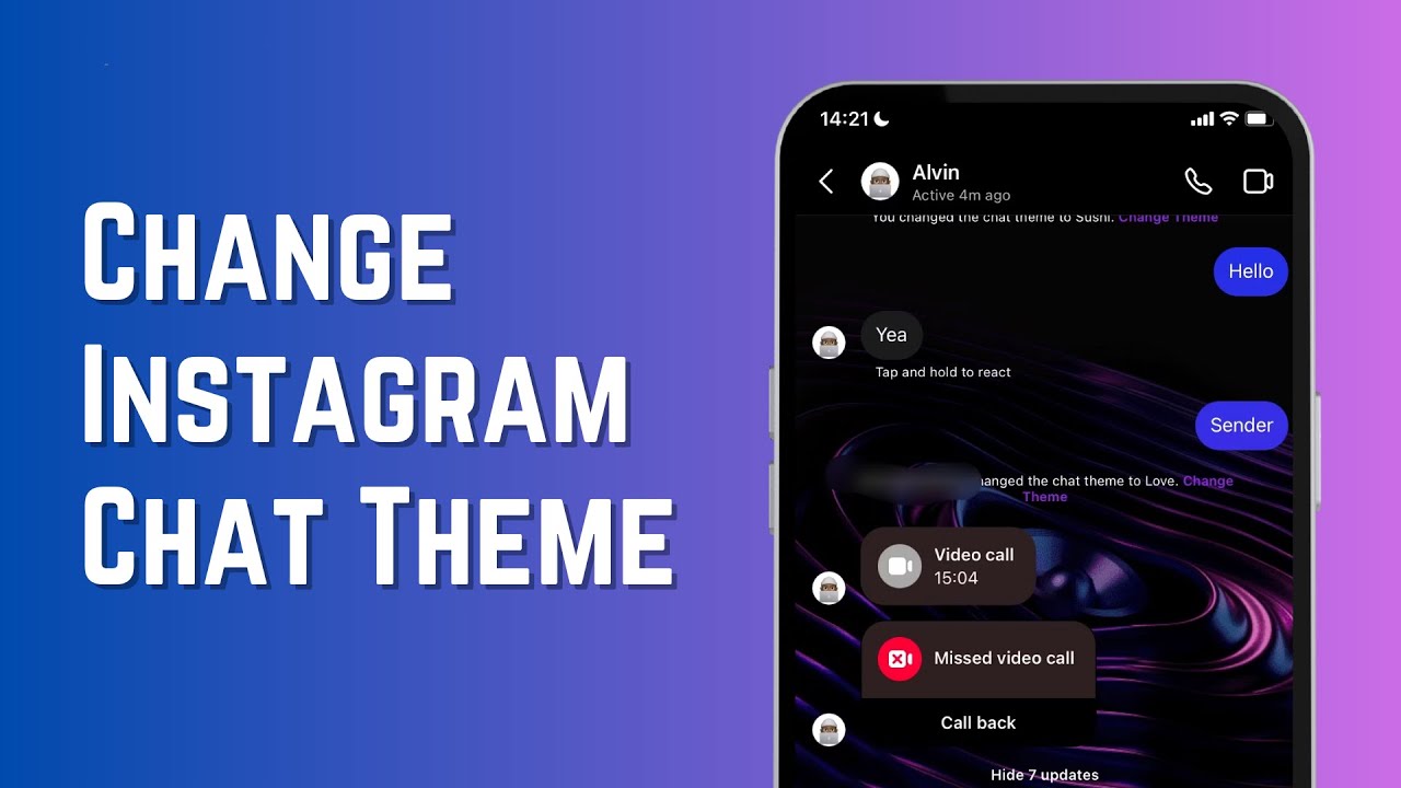 How To Change Instagram Chat Theme To Normal