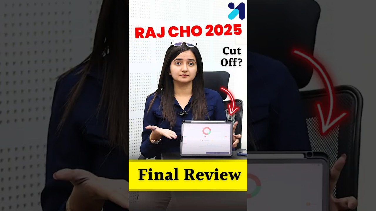 Rajasthan CHO Cut Off & Final Review #shorts