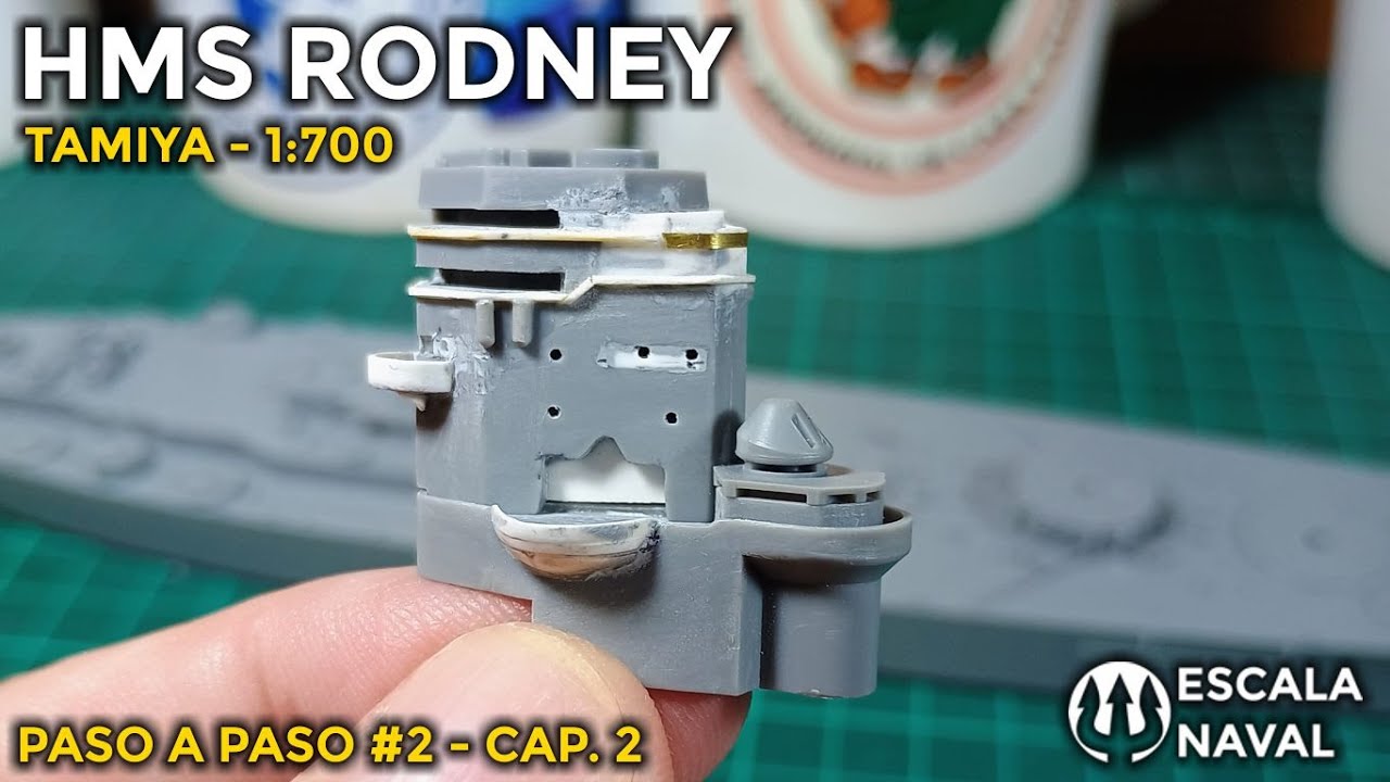 HMS RODNEY - TAMIYA - 1:700 | BRIDGE ASSEMBLY AND MODIFICATIONS | STEP BY STEP #2 - CHAPTER 2