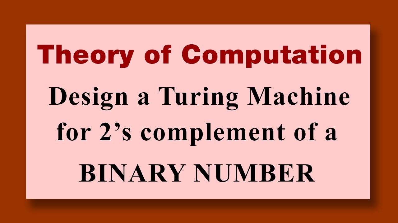Найти дополнение до 2 для двоичного числа. Спроектировать машину Тьюринга. Теория вычислений.