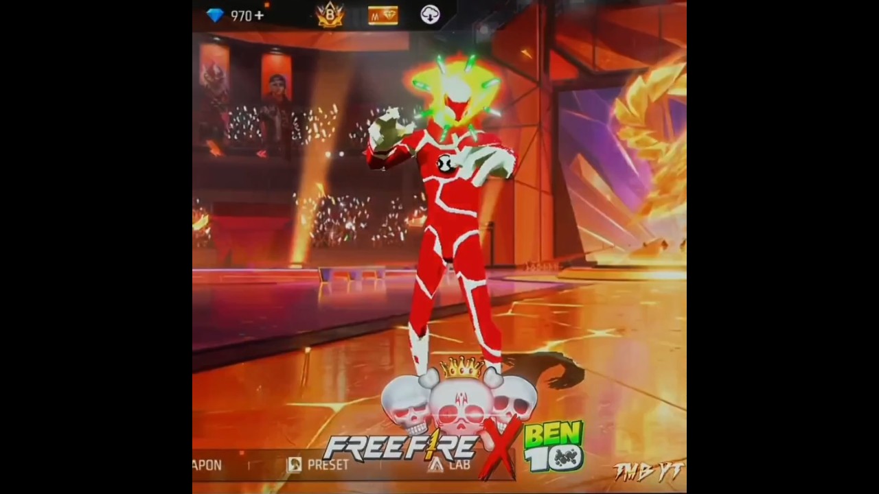 FREE FIRE X BEN-10☠️😱 #freefire #tmbyt #ben10
