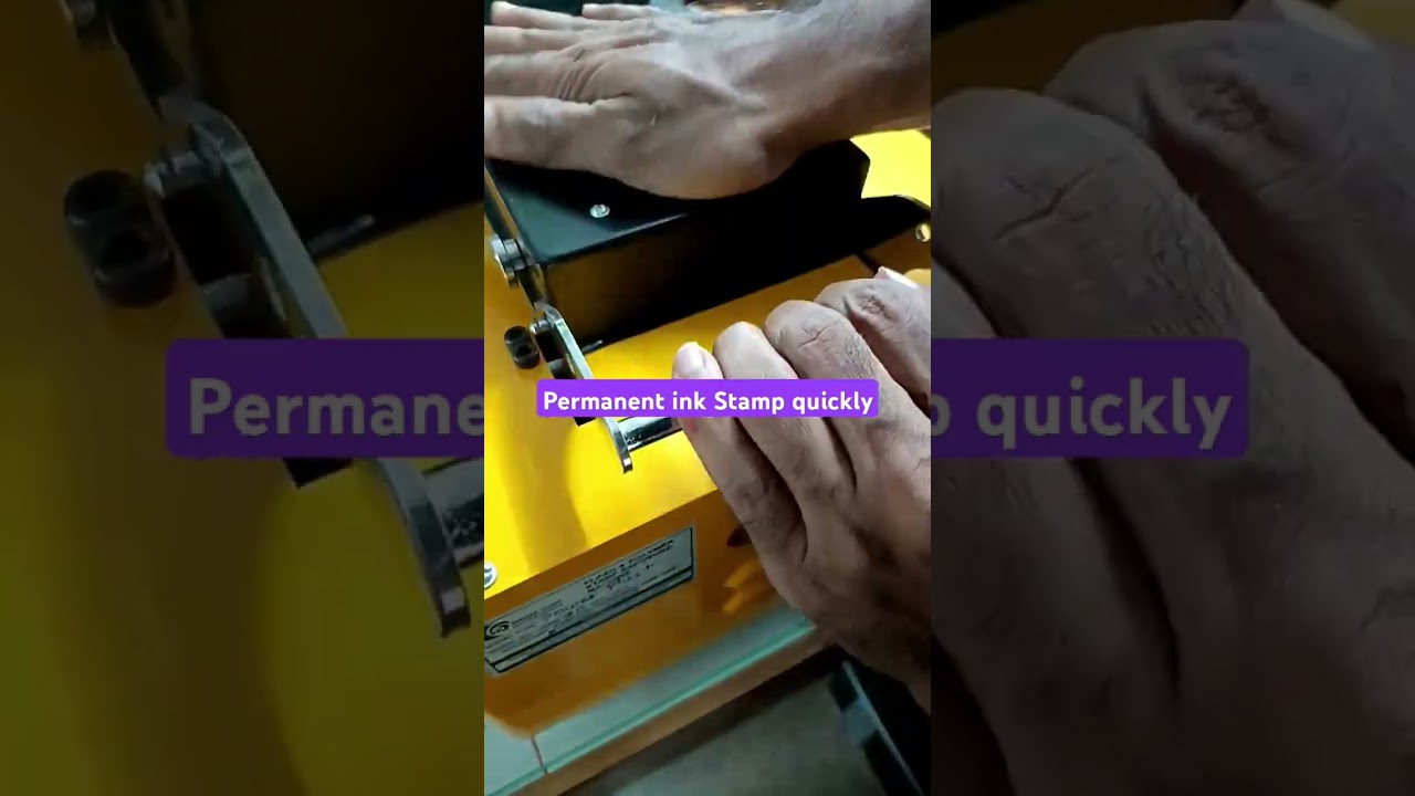 Permanent ink Stamp Making #permanentink #stamps #preinkstamp #trodat #viralvideo