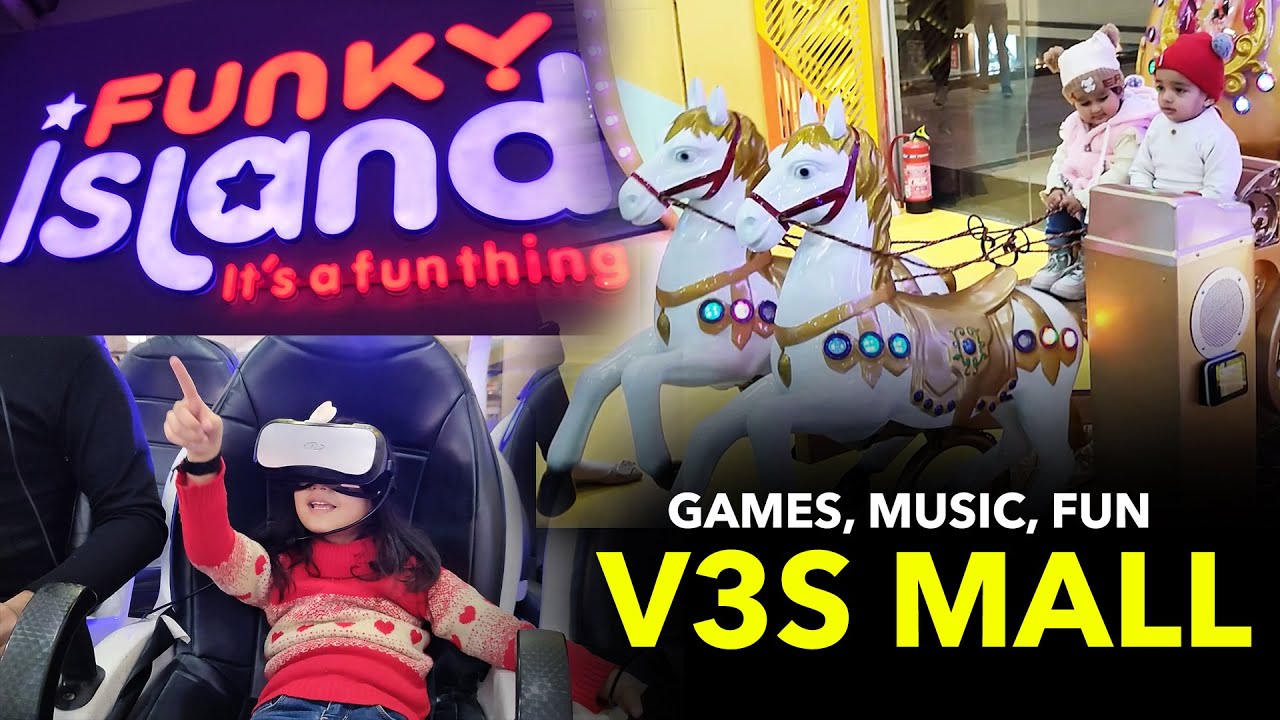 Explored V3S Mall, Laxmi Nagar | Games, Masti & Fun | Funky Island