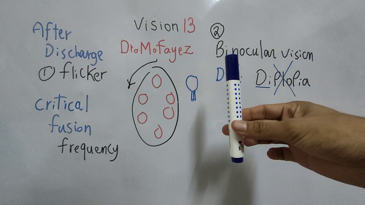Flicker, Binocular Vision, Eye movements, Squint (Special Sense Physiology) Dr Mohamed Fayez