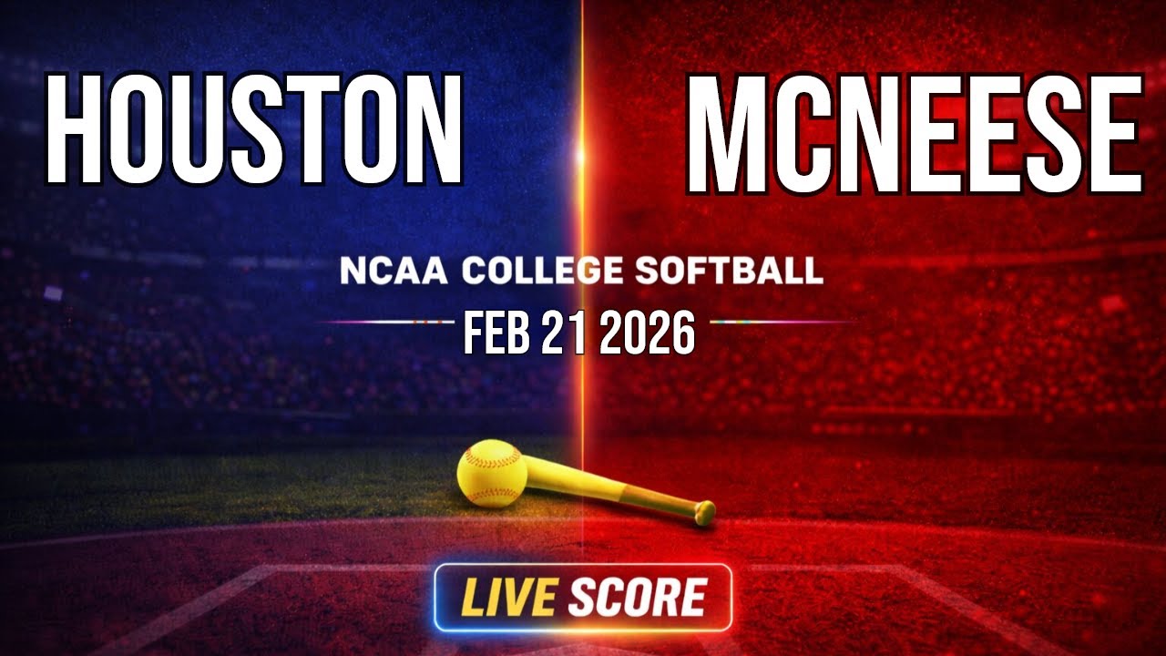 Houston Vs McNeese Live | Softball | Live SCOREBOARD