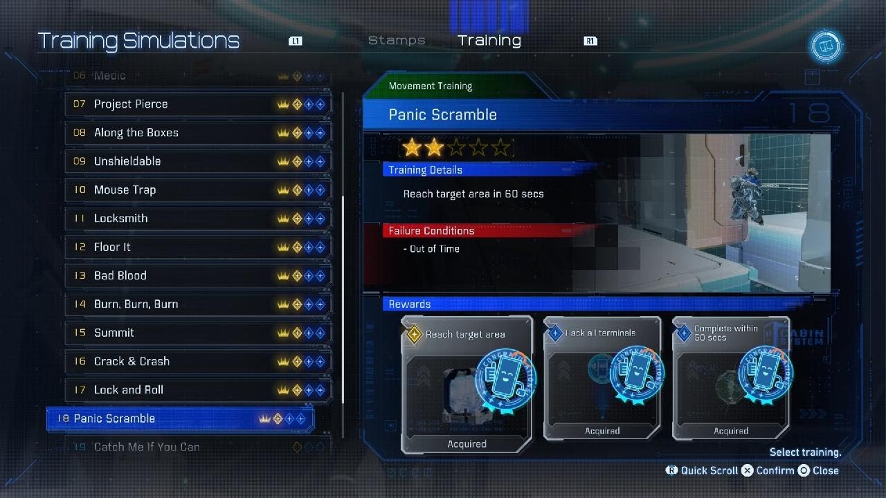 [PS5] Pragmata | Training Simulation - 18 Panic Scramble (2/5 ⭐) (All Objectives)
