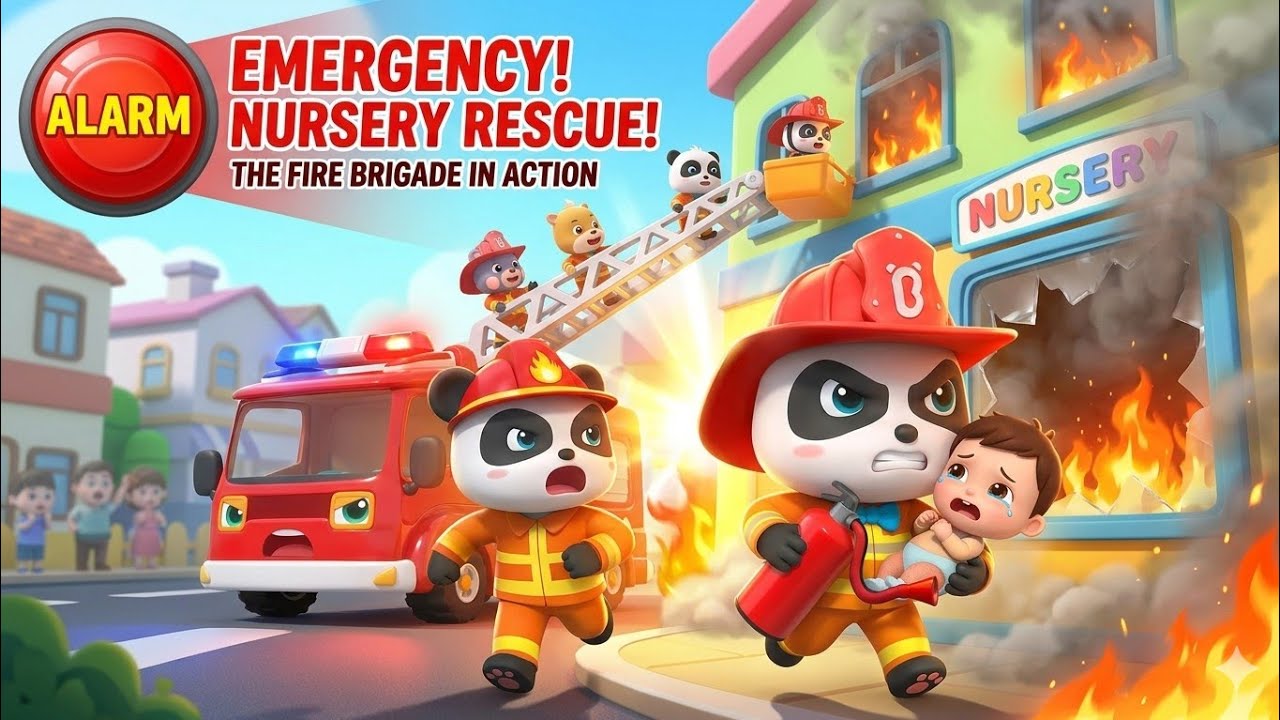 Brave Firefighters Rescue Kids from Nursery | Emotional Fire Brigade Operation