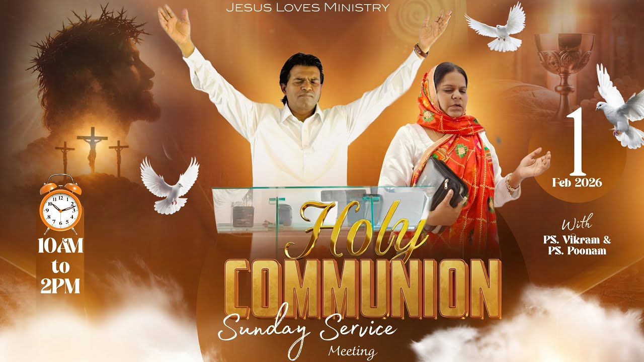 Live: Holy Communion Sunday Service | (01-2-2026) |#live  @Jesuslovesministry