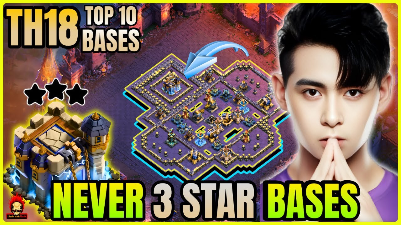 *NEVER 3 STAR*🔥TOWN HALL 18 Th18 WAR BASE With Link | TH18 LEGEND Base With Link | Clash of clans