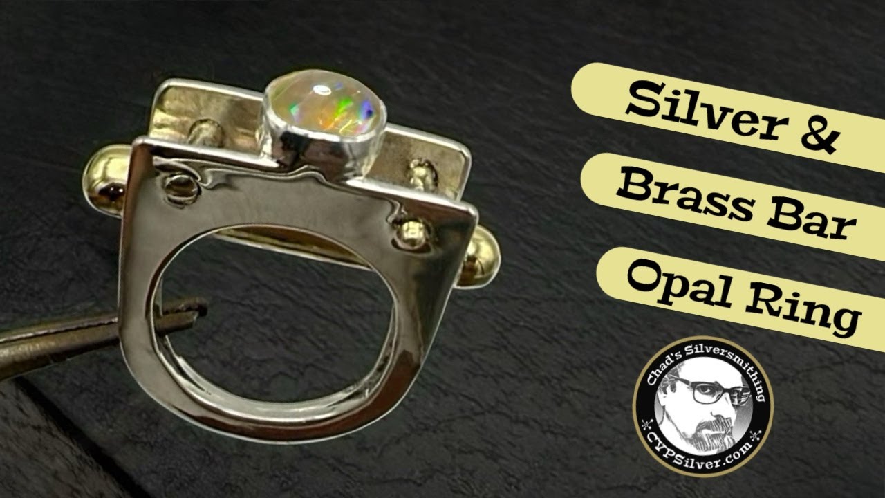 Make a Mixed Metal Modern Opal Ring:  A Silversmithing Tutorial