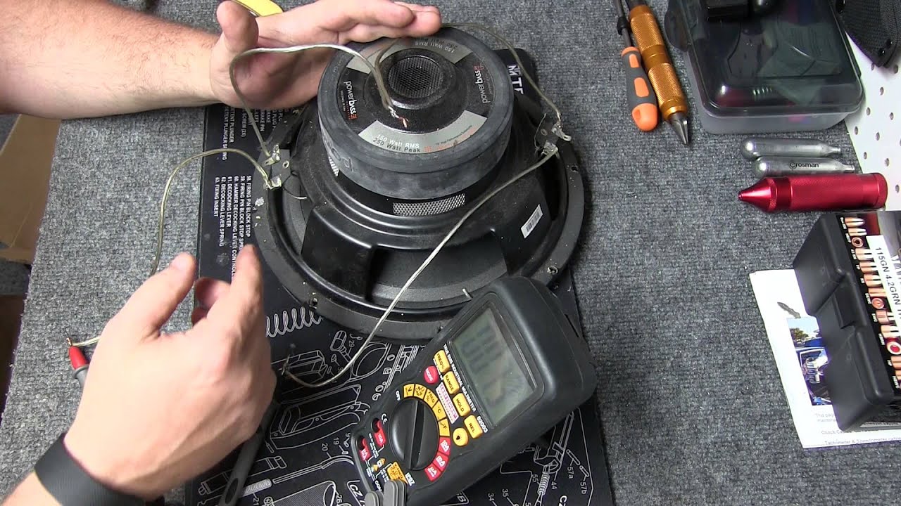 Multimeter : Testing Speaker Ohms + Wiring Subs Series & Parallel