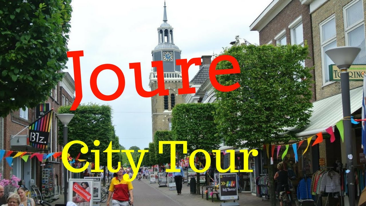 Joure (De Jouwer), Friesland (Fryslân) The Netherlands.. Walking/Cycling (Town Tour) GoPro