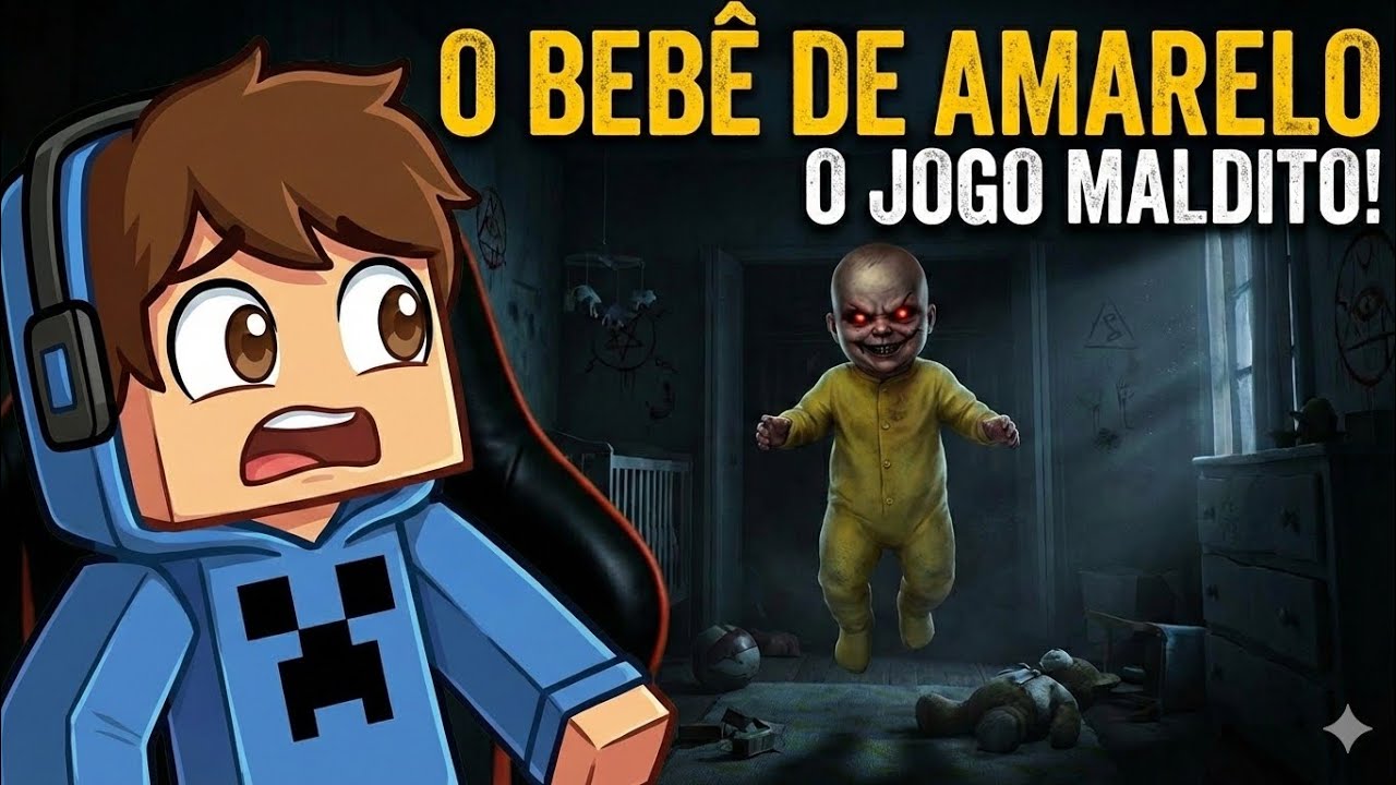 Jogando o jogo do bebê de amarelo serviço a côroa