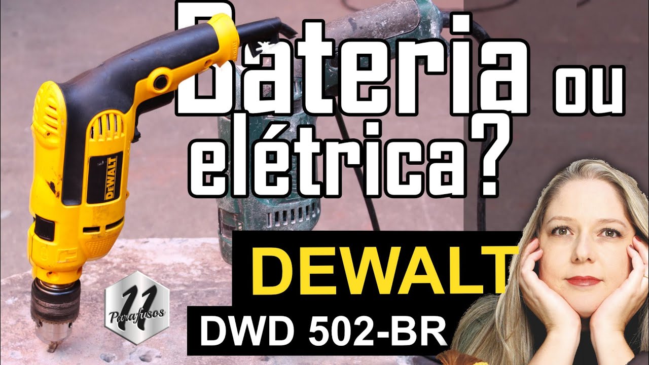 Furadeira Dewalt DWD502 BR com impacto - Comparativo com dcd 778 a bateria #dewalt #furadei
