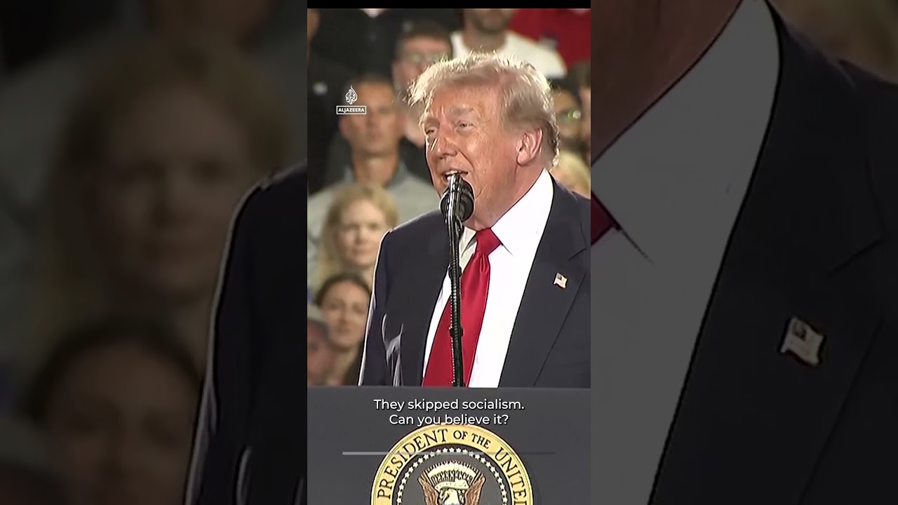 Trump calls protester &lsquo;communist&rsquo; after Michigan speech interruption