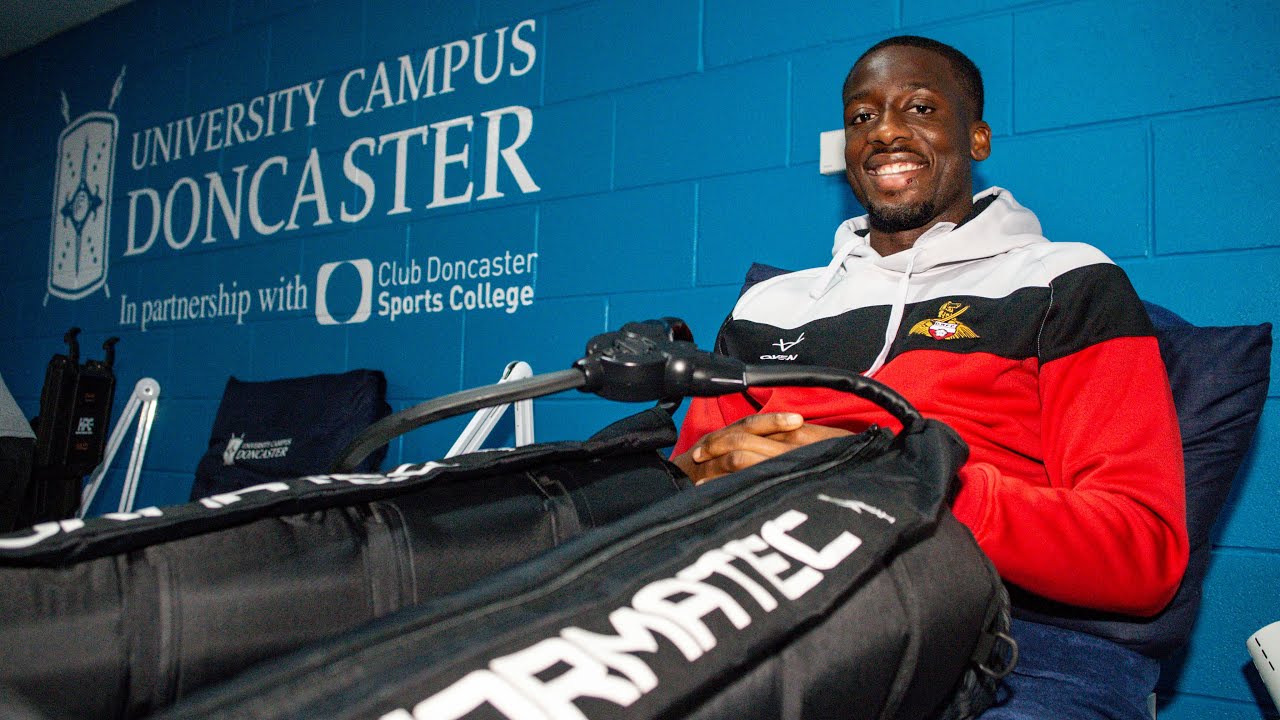 Rovers players visit Club Doncaster Sports College's new, state-of-the-art High Performance Centre