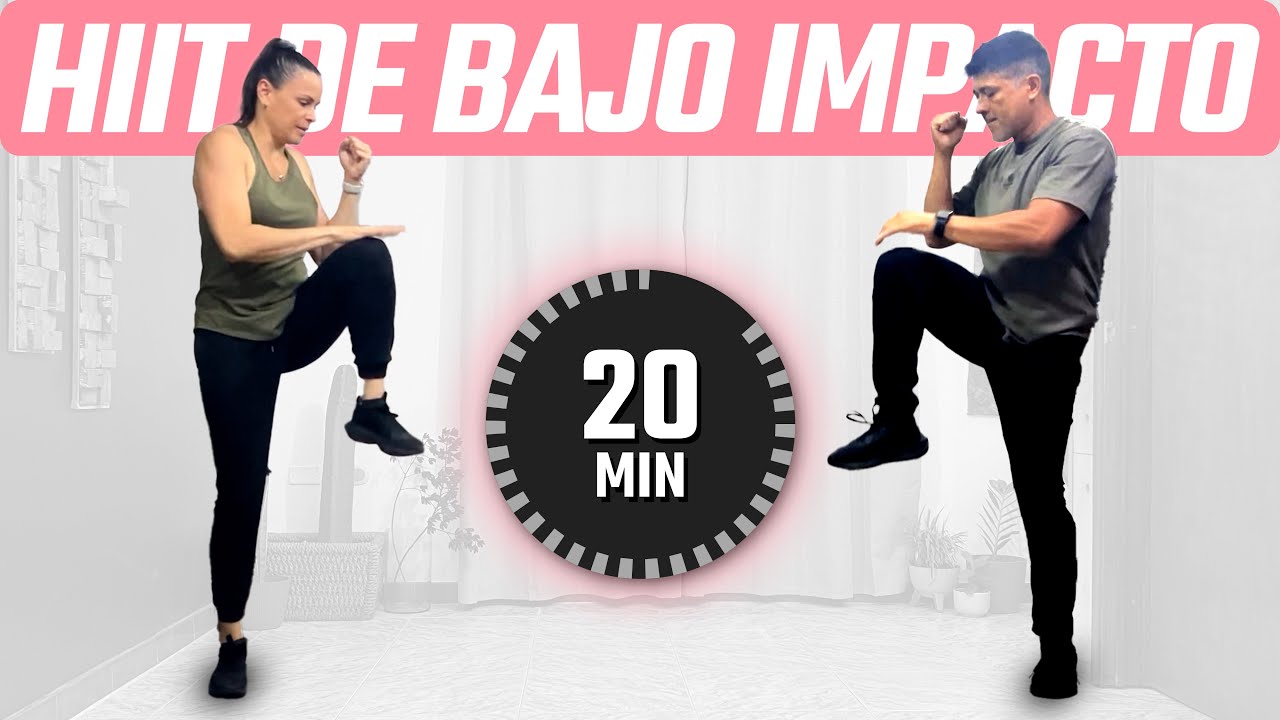 ¡Entrenamiento HIIT de bajo impacto / Ponte en forma en 20 minutos!🔥🥵
