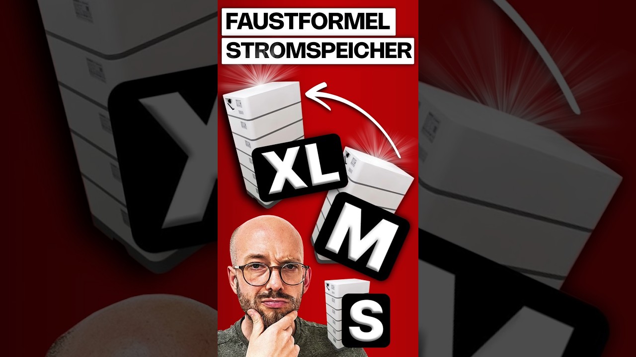 Faustformel f&uuml;r den Speicher. Wie gro&szlig; soll der Stromspeicher f&uuml;r PV-Anlage sein?