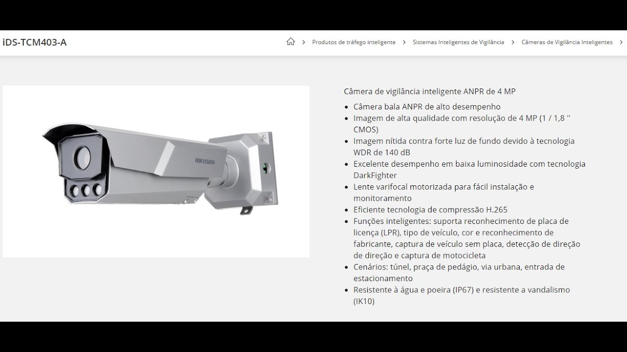 Configurando a LPR Hikvision IDS-TCM403 AI