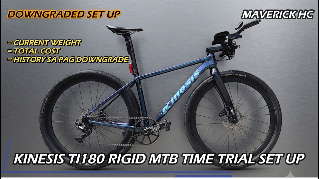 My downgraded Rigid MTB Time Trial Set Up /KINESIS TI180/ (Total Cost & Weight)