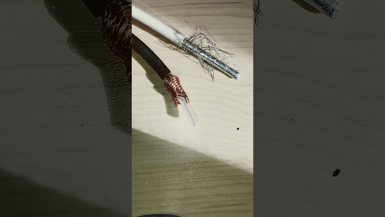 esempi di variet&agrave; di coassiali (cavo nero RG59)