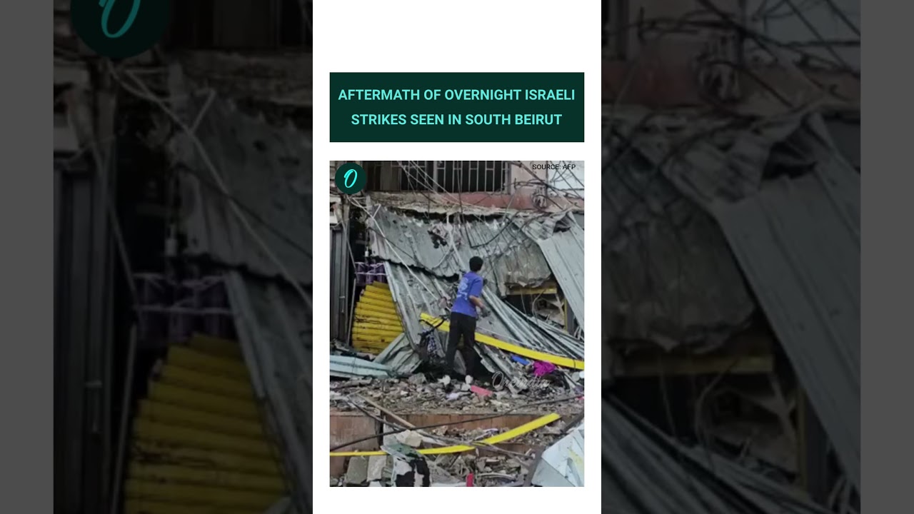 Destruction Reported After Israeli Airstrikes Hit South Beirut Overnight