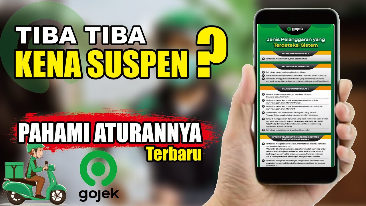 WAJIB TAU ATURAN!!! PENYEBAB AKUN GOJEK DI SUSPEND