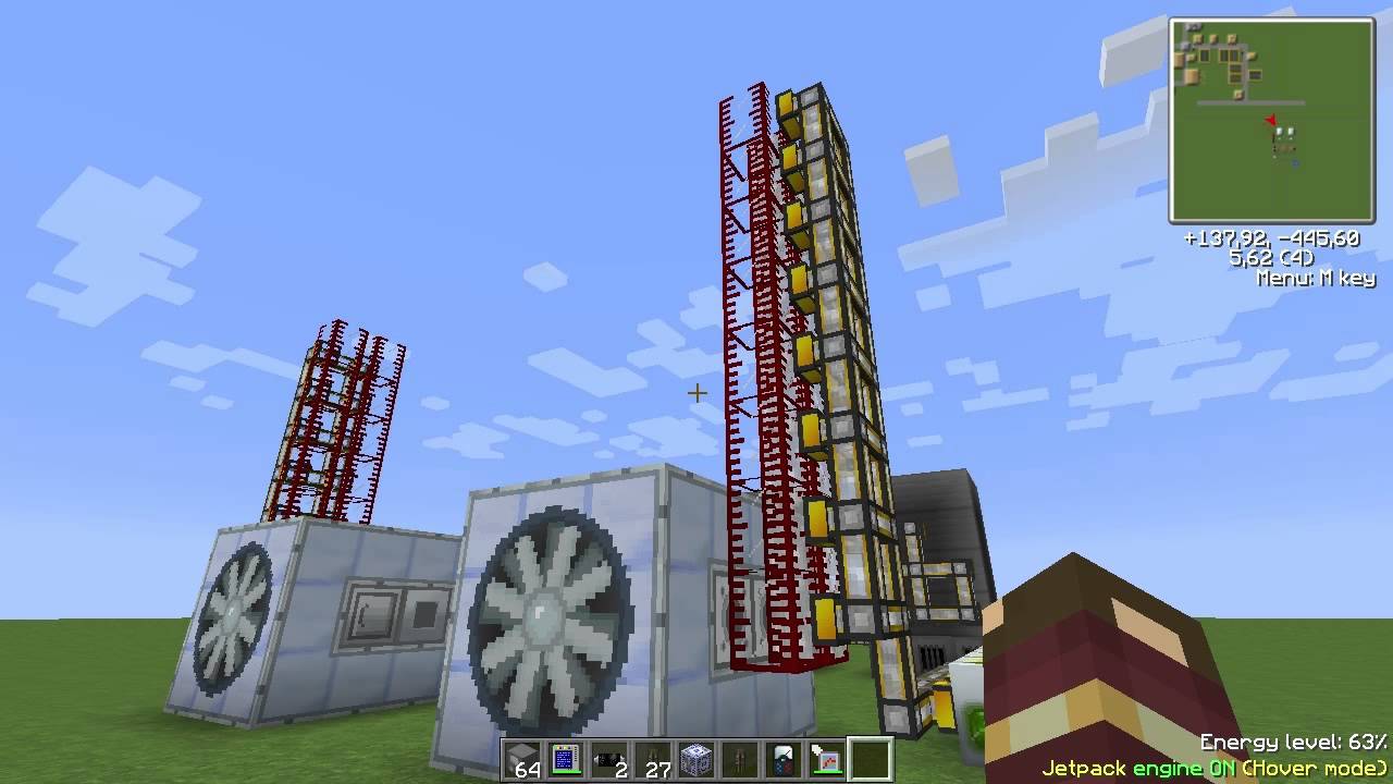 Minecraft 1.5.2 - Гайд: паровая турбина (steam turbine, GregTech) + Ядерный реактор (IC2)