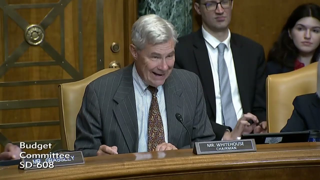 Chairman Whitehouse Opens Budget Hearing on Protecting Retirement and Social Security