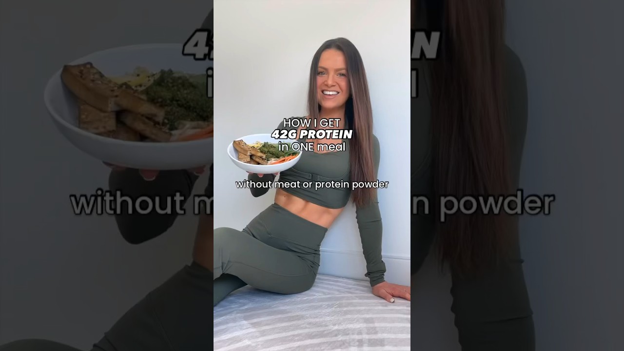 Ultra High-Protein Meal WITHOUT Meat or Protein Powder (42 grams!) 🤯🥩 #vegan #plantbased #fitness