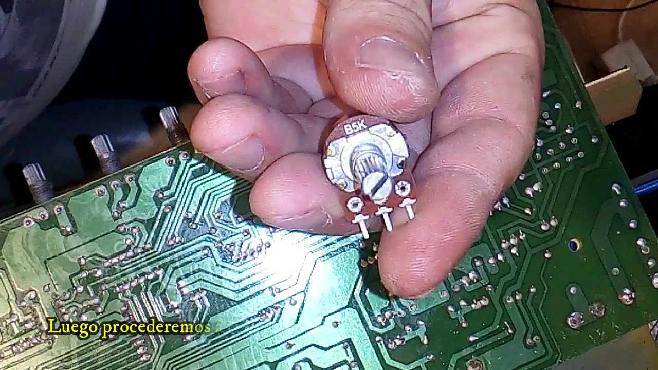 Reparar volumen de amplificador