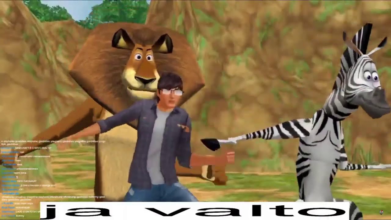 Luan Gameplay Live Jogando Madagascar 2 (PS2) + Just Dance