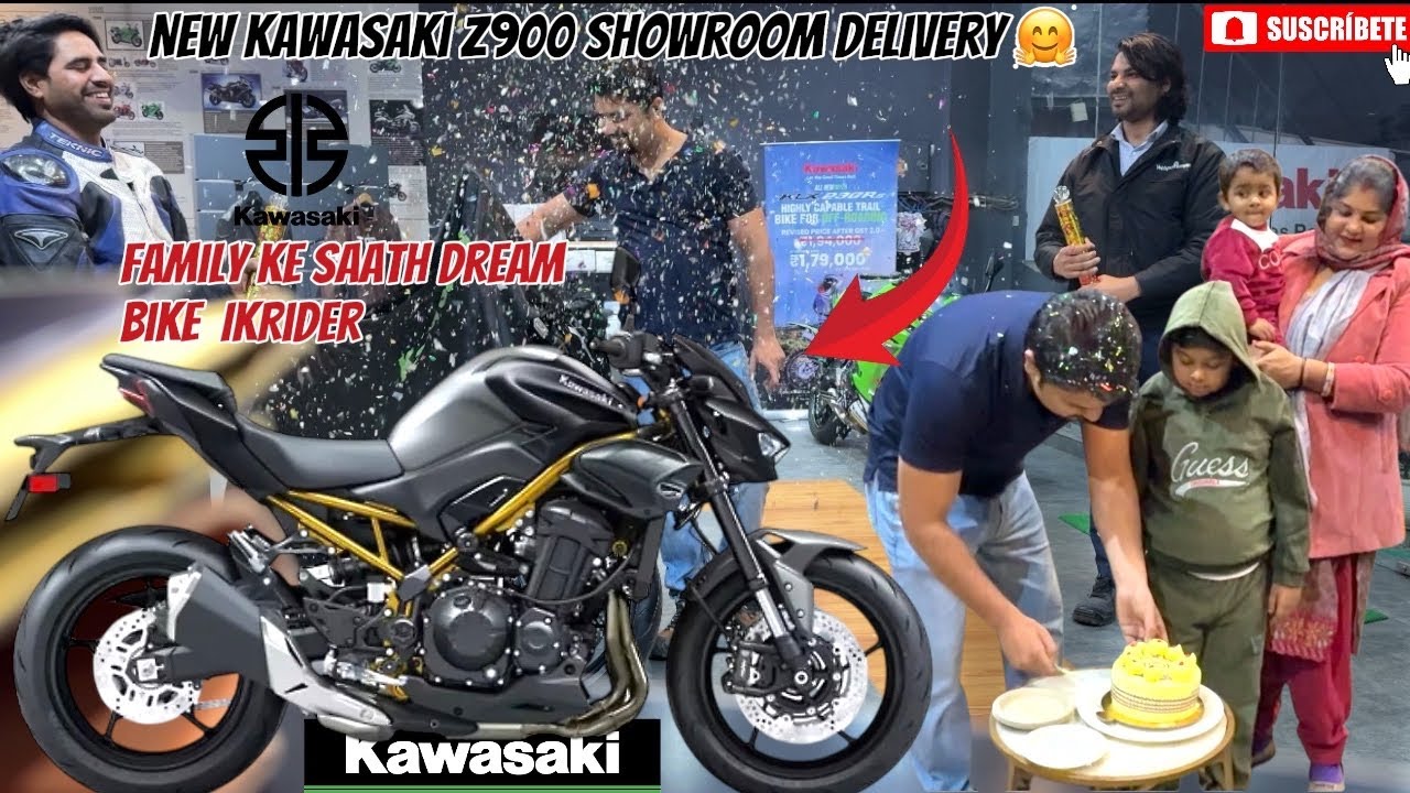 Kawasaki Z900 🤗| New Bike Entry in Family Showroom 💚❤️Vlog | IKRider