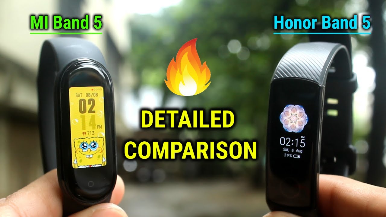 Mi Band 5 vs Honor Band 5 | DETAILED COMPARISON | INDIAN UNIT